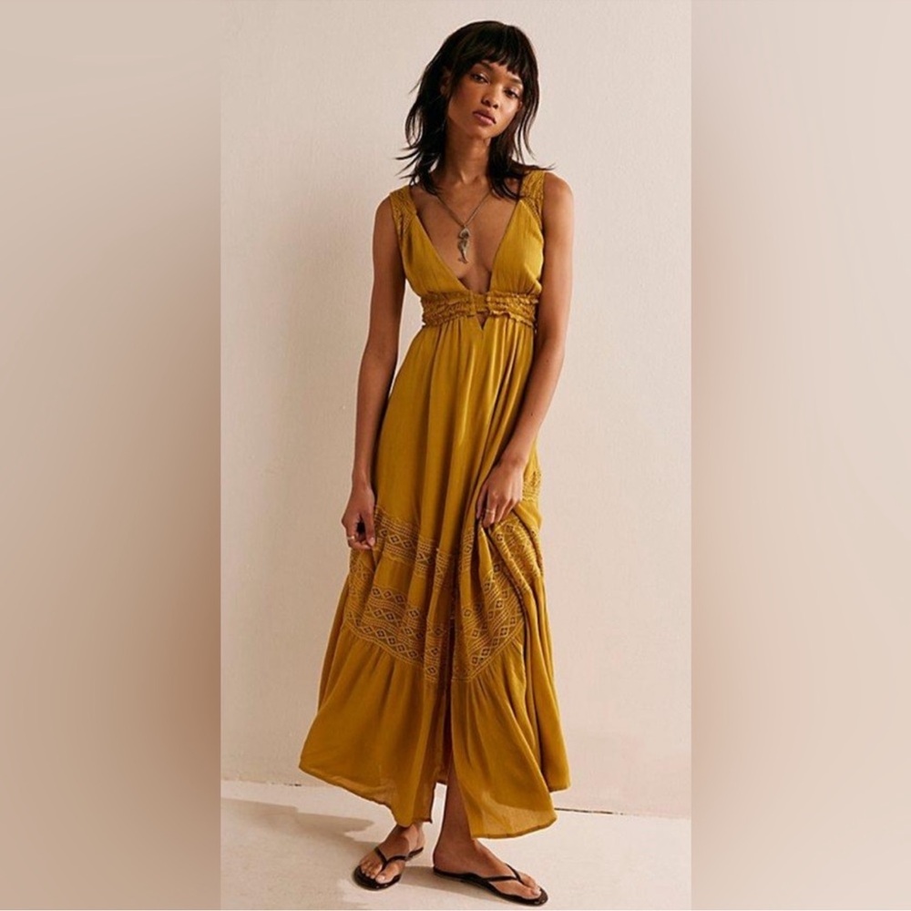 Free People Hadlee Maxi Dress, XS